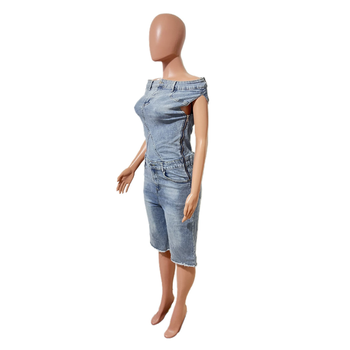 WOMEN FASHION DENIM ROMPER